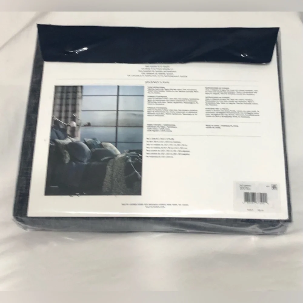 Ralph Lauren Queen Flat sheet Montray Navy.